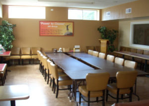 The meeting room of the Powerhouse Recovery Center